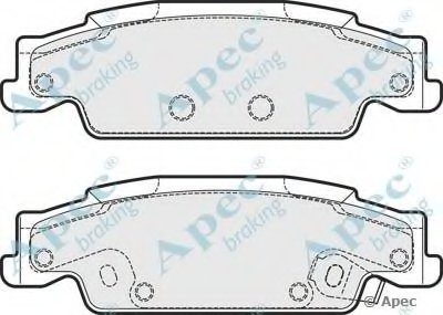 Комплект тормозных колодок, дисковый тормоз APEC braking купить