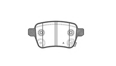 Комплект тормозных колодок, дисковый тормоз ADVANCE OPEN PARTS купить