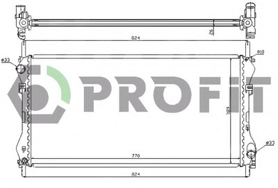 Радиатор, охлаждение двигателя PROFIT купить