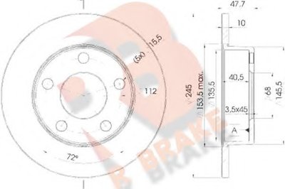 Тормозной диск R BRAKE купить