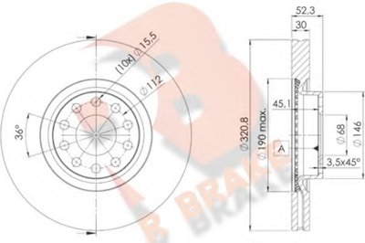 Тормозной диск R BRAKE купить