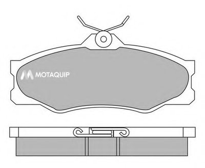 Комплект тормозных колодок, дисковый тормоз MOTAQUIP купить