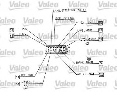 Выключатель на колонке рулевого управления VALEO купить