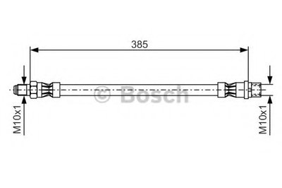 Шланг тормозной (передний) MB Sprinter 06-/E-class (W210)/C-class (W202/W203/W204) 93-14 (385mm)