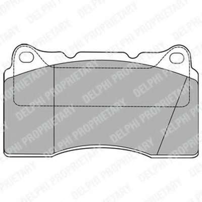Комплект тормозных колодок, дисковый тормоз DELPHI купить