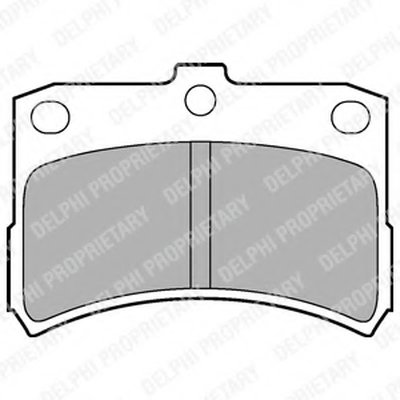 Комплект тормозных колодок, дисковый тормоз DELPHI купить