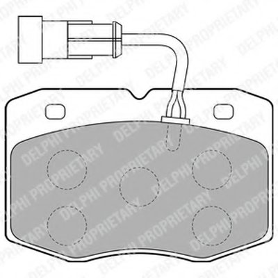 Комплект тормозных колодок, дисковый тормоз DELPHI купить