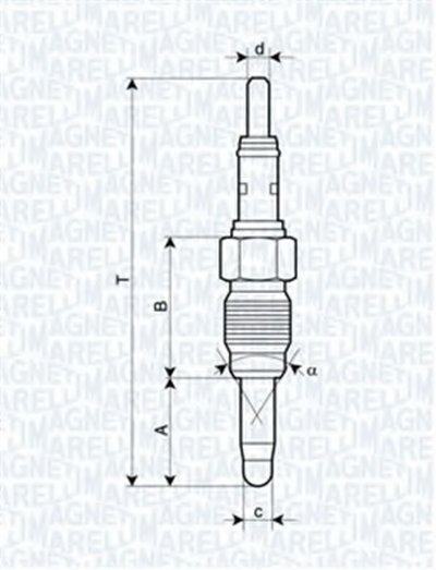 Свеча накаливания MAGNETI MARELLI купить