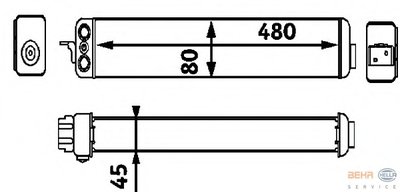 масляный радиатор, двигательное масло BEHR-HELLA купить