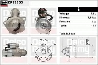 Стартер Remanufactured REMY (Light Duty) DELCO REMY купить