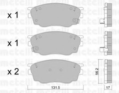 Колодки тормозные (передние) Mazda 6 02-07 