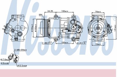 Компрессор кондиционера MB A-class (W169) 04-12