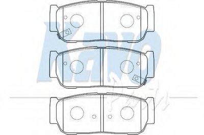 Комплект тормозных колодок, дисковый тормоз MK KASHIYAMA KAVO PARTS купить