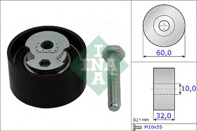 Натяжной ролик, ремень ГРМ INA купить