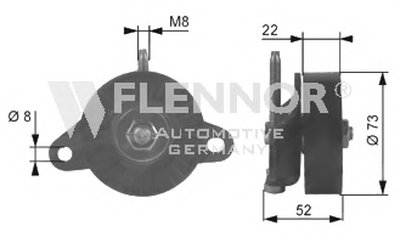 Натяжной ролик, поликлиновой  ремень FLENNOR купить