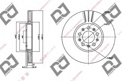 Тормозной диск DJ PARTS купить