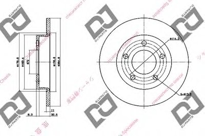 Тормозной диск DJ PARTS купить