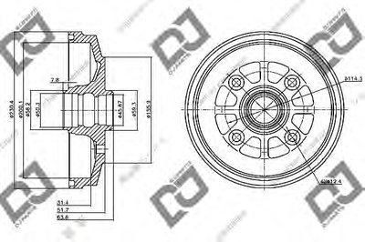 Тормозной барабан DJ PARTS купить