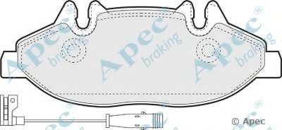 Комплект тормозных колодок, дисковый тормоз APEC braking купить