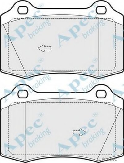 Комплект тормозных колодок, дисковый тормоз APEC braking купить