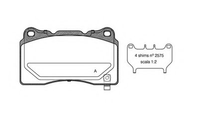 Комплект тормозных колодок, дисковый тормоз ADVANCE OPEN PARTS купить