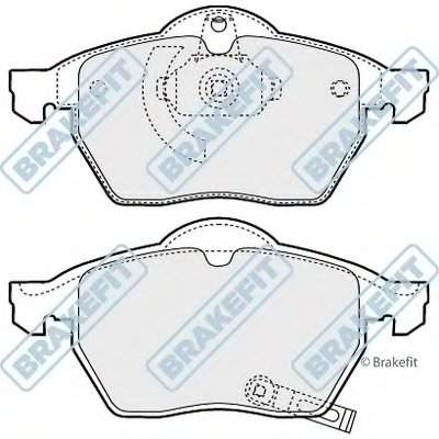 Комплект тормозных колодок, дисковый тормоз Brake Fit APEC braking купить