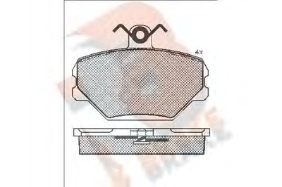 Комплект тормозных колодок, дисковый тормоз R BRAKE купить