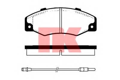 Комплект тормозных колодок, дисковый тормоз NK купить