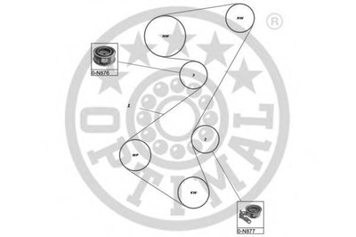 Комплект ремня ГРМ OPTIMAL купить