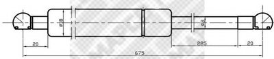 Газовая пружина, капот MAPCO купить