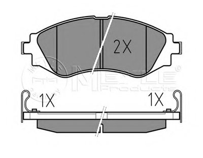 Колодки тормозные (передние) Daewoo Lanos/ Nubira 1.6-2.2 97- (Akebono)