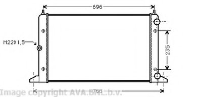 Радиатор, охлаждение двигателя AVA QUALITY COOLING купить