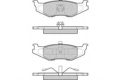 Комплект тормозных колодок, дисковый тормоз E.T.F. купить