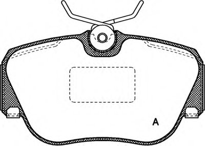 Комплект тормозных колодок, дисковый тормоз ADVANCE OPEN PARTS купить