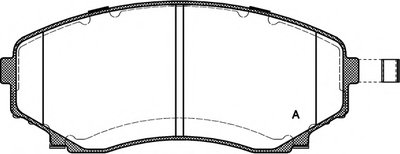 Комплект тормозных колодок, дисковый тормоз ADVANCE OPEN PARTS купить