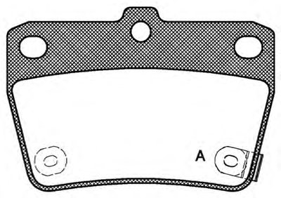 Комплект тормозных колодок, дисковый тормоз ADVANCE OPEN PARTS купить