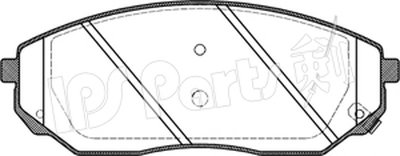 Комплект тормозных колодок, дисковый тормоз IPS Parts IPS Parts купить