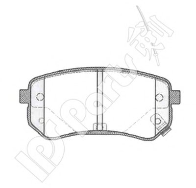 Комплект тормозных колодок, дисковый тормоз IPS Parts IPS Parts купить