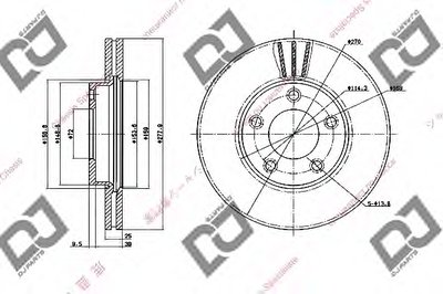 Тормозной диск DJ PARTS купить