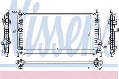 Радиатор, охлаждение двигателя NISSENS купить