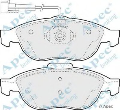 Комплект тормозных колодок, дисковый тормоз APEC braking купить