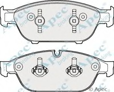 Комплект тормозных колодок, дисковый тормоз APEC braking купить