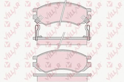Комплект тормозных колодок, дисковый тормоз VILLAR купить