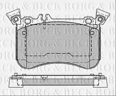 Комплект тормозных колодок, дисковый тормоз BORG & BECK купить