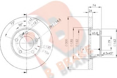 Тормозной диск R BRAKE купить