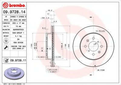 Тормозной диск COATED DISC LINE BREMBO Придбати