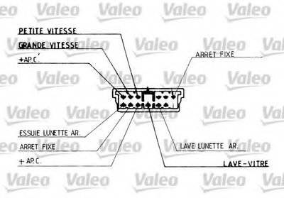 Выключатель на колонке рулевого управления VALEO купить