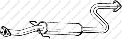 Средний глушитель выхлопных газов BOSAL купить