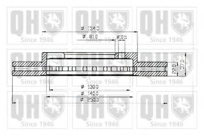 Тормозной диск QUINTON HAZELL купить