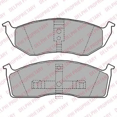 Комплект тормозных колодок, дисковый тормоз DELPHI купить